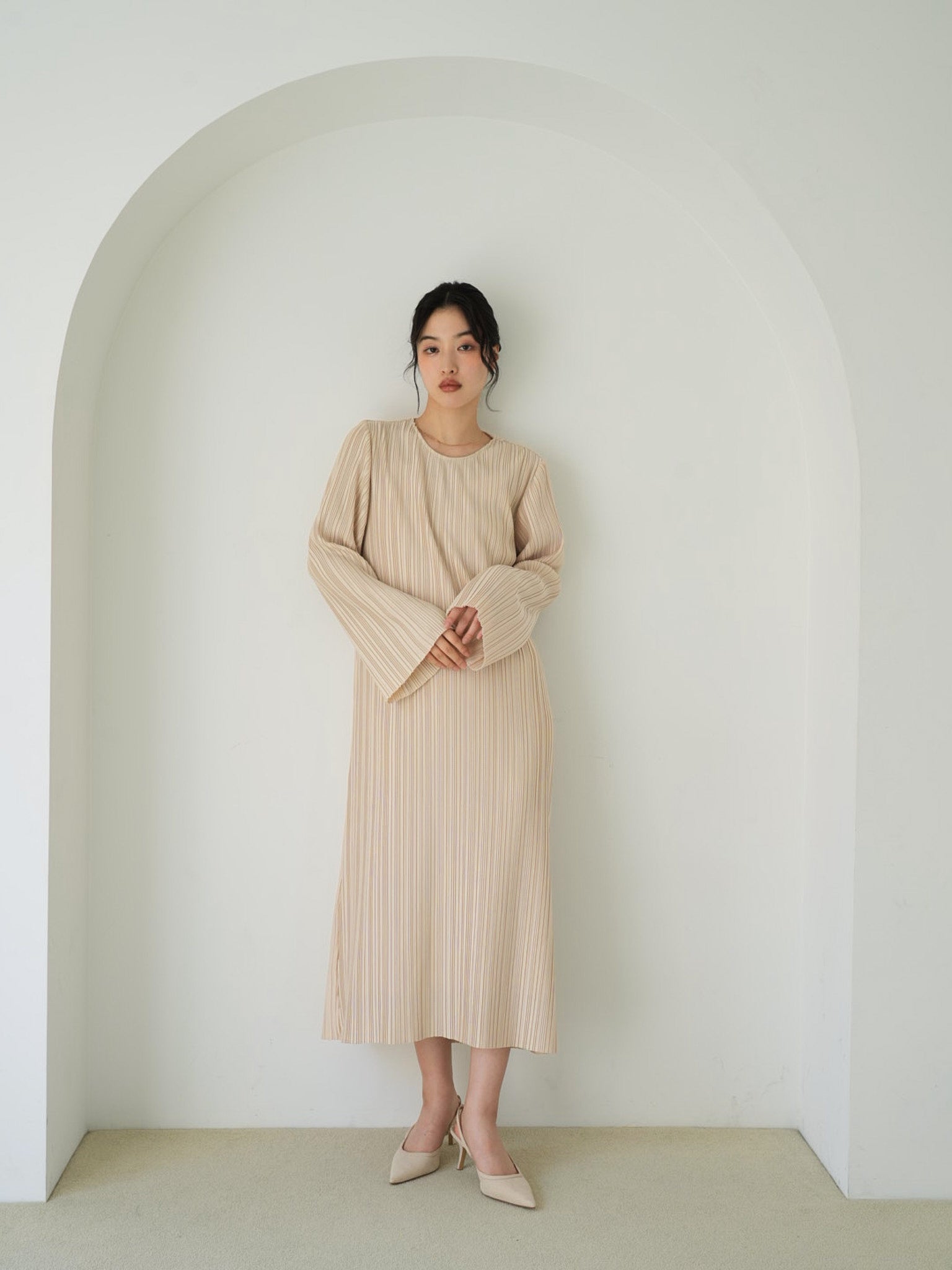 Pleated long dress – ClaSTEllaR