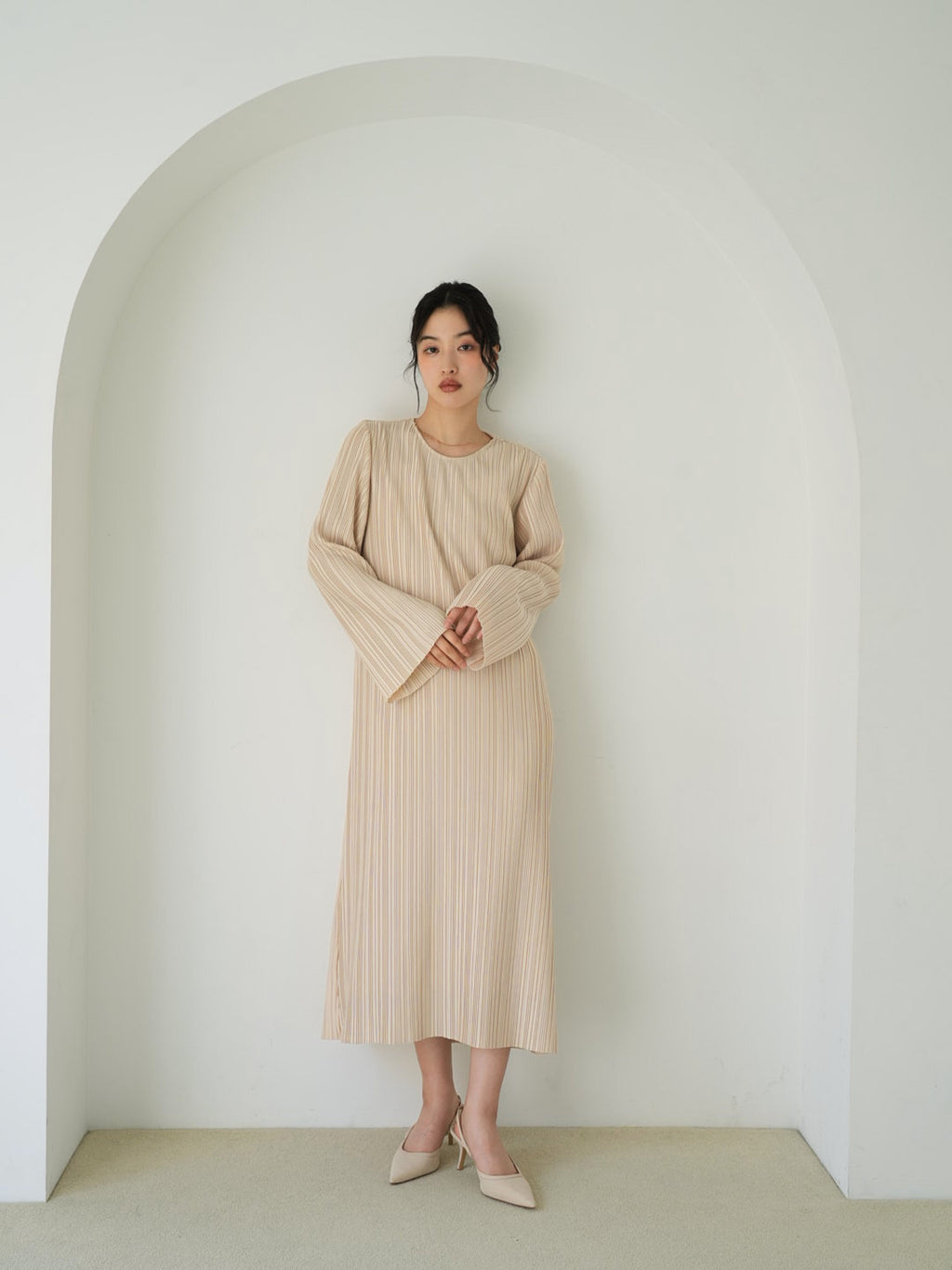 Pleated long dress – ClaSTEllaR