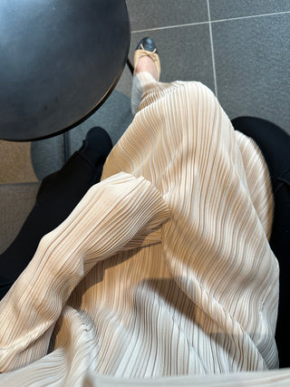 Pleated long dress