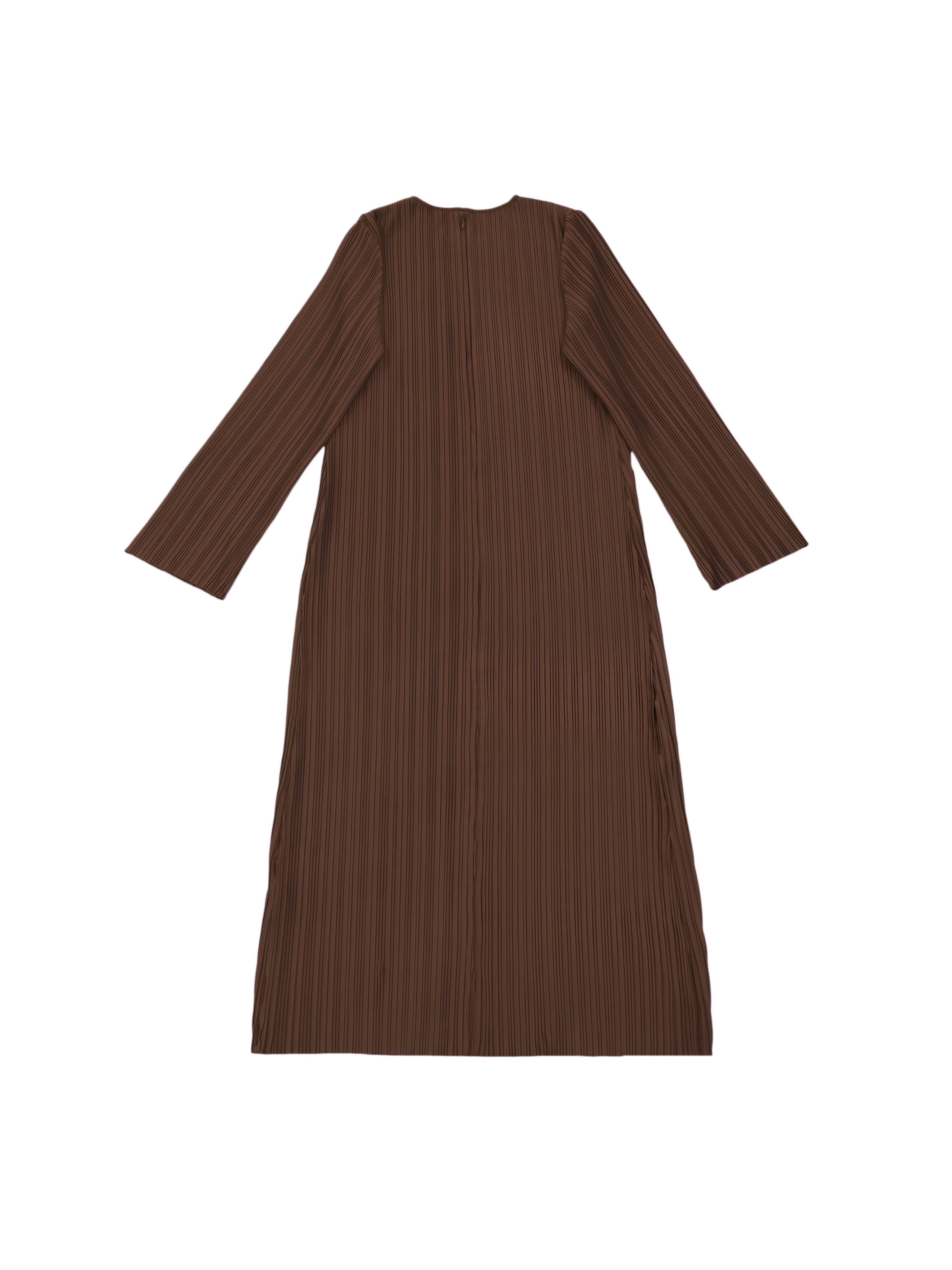 Pleated long dress(New color)