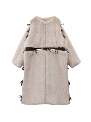 【予約販売】Fur ribbon coat