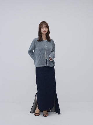 Denim high waist mermaid skirt