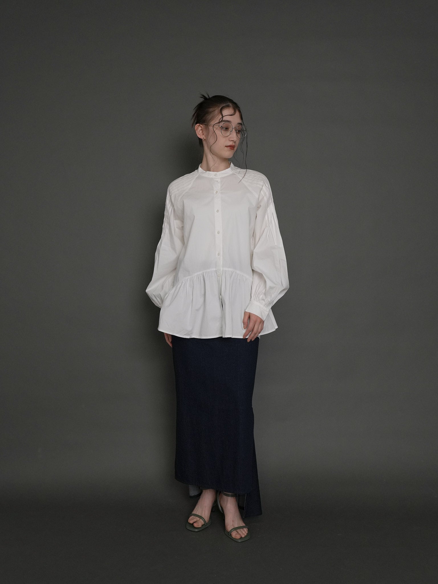 ClaSTEllaR tail blouse WHITE　クラステラー　ブラウス Tail blouse – ClaSTEllaR