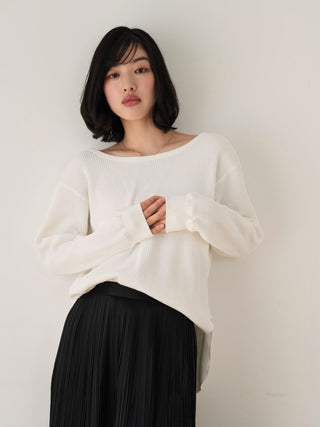 Back open long T-shirt