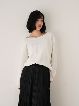 Back open long T-shirt