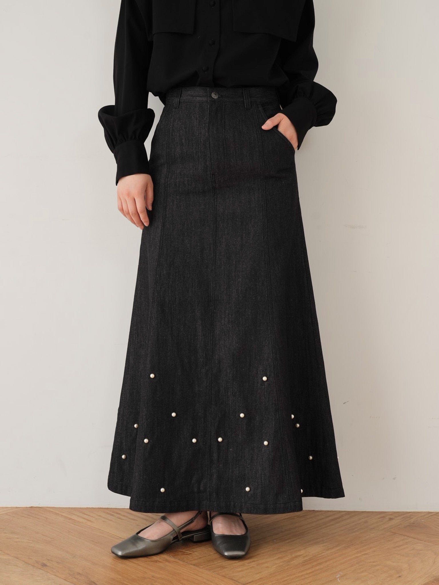 クラステラー clastellar FLARED KNIT SKIRT clastellar flare knit skirt
