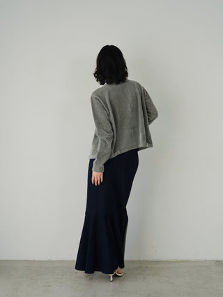Denim high waist mermaid skirt