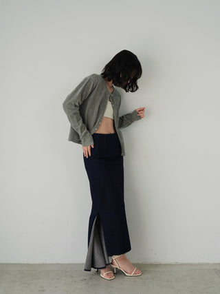 Denim high waist mermaid skirt