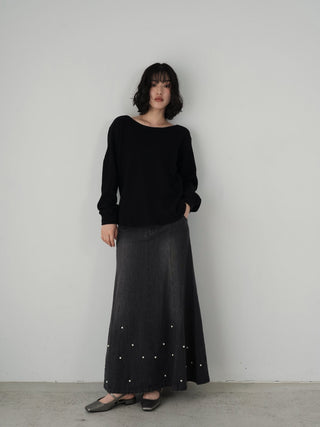 Back open long T-shirt