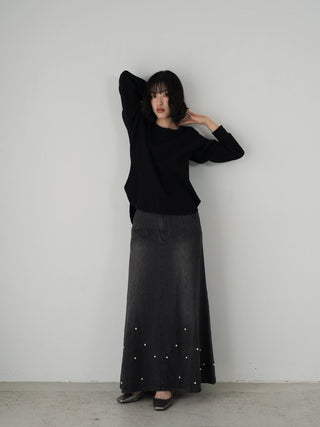 Back open long T-shirt