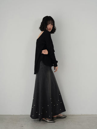 Back open long T-shirt