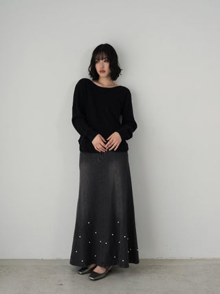 Back open long T-shirt