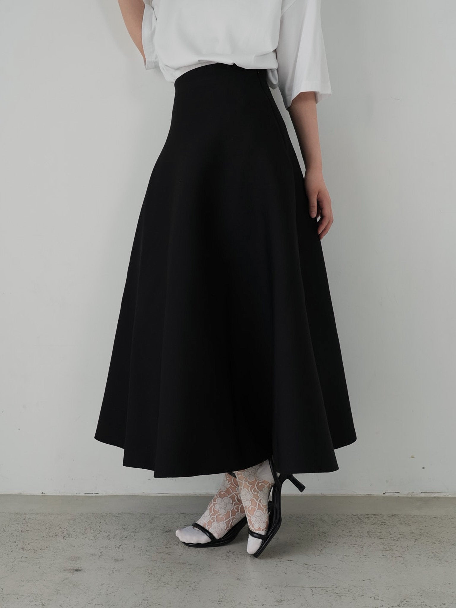 【美品】 Cla STEllaR フレアニットスカート　黒 clastellar flare knit skirt - メルカリ
