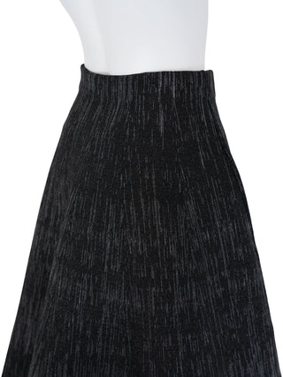 Flared knit skirt