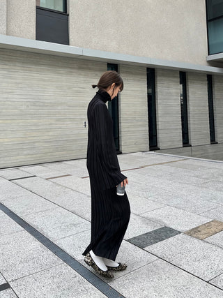 ClaSTEllaR PLEATED LONG DRESS クラステラー Pleated long dress – ClaSTEllaR